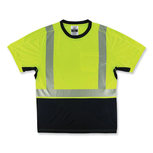 Glowear 8283bk Class 2 Lightweight Performance Hi-vis T-shirt, Polyester, 3x-large, Lime, Ships In 1-3 Business Days - Image 1