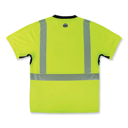 Glowear 8283bk Class 2 Lightweight Performance Hi-vis T-shirt, Polyester, 5x-large, Lime, Ships In 1-3 Business Days - Image 2