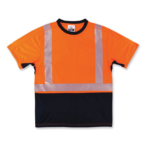 Glowear 8283bk Class 2 Lightweight Performance Hi-vis T-shirt, Polyester, 3x-large, Orange, Ships In 1-3 Business Days - Image 1