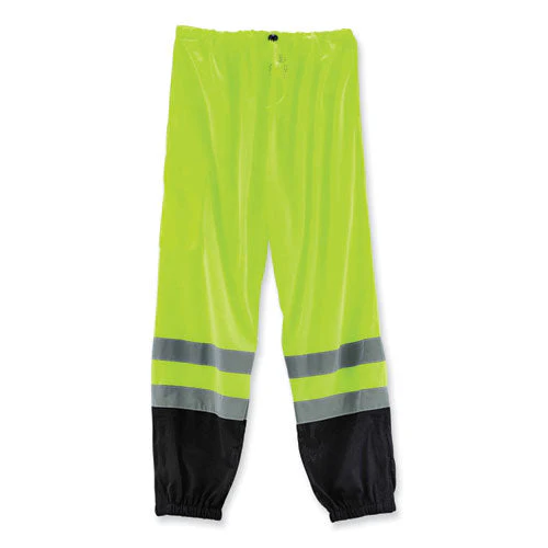 Glowear 8910bk Class E Hi-vis Pants With Black Bottom, Polyester, Small/medium, Lime, Ships In 1-3 Business Days - Image 2