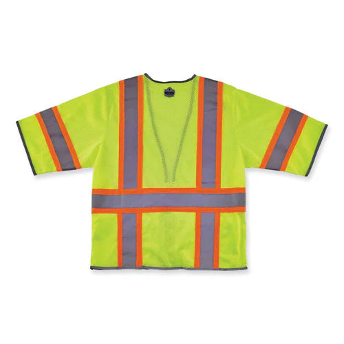 Glowear 8346z Class 3 Two-tone Hi-vis Surveyor Zipper Vest, Small/medium, Lime, Ships In 1-3 Business Days - Image 2