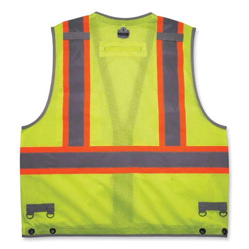 Glowear 8231tv Class 2 Hi-vis Tool Tethering Safety Vest, Polyester, Small/medium, Lime, Ships In 1-3 Business Days - Image 2