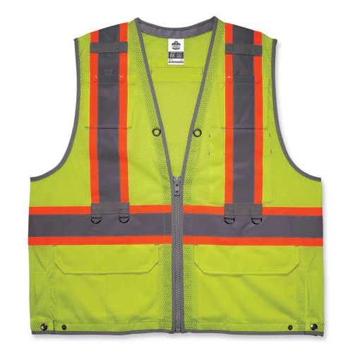 Glowear 8231tvk Class 2 Hi-vis Tool Tethering Safety Vest Kit, Polyester, Small/medium, Lime, Ships In 1-3 Business Days - Image 2
