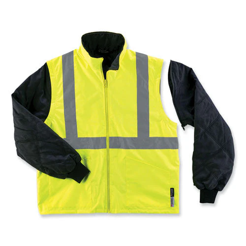 Glowear 8385 Class 3 Hi-vis 4-in-1 Jacket, Medium, Lime, Ships In 1-3 Business Days - Image 3