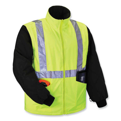 Glowear 8385 Class 3 Hi-vis 4-in-1 Jacket, 5x-large, Lime, Ships In 1-3 Business Days - Image 2