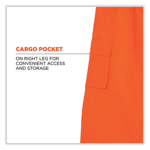 Glowear 8915 Class E Hi-vis Rain Pants, Small, Orange, Ships In 1-3 Business Days - Image 2