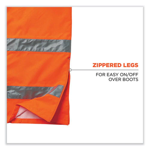 Glowear 8915 Class E Hi-vis Rain Pants, Large, Orange, Ships In 1-3 Business Days - Image 2