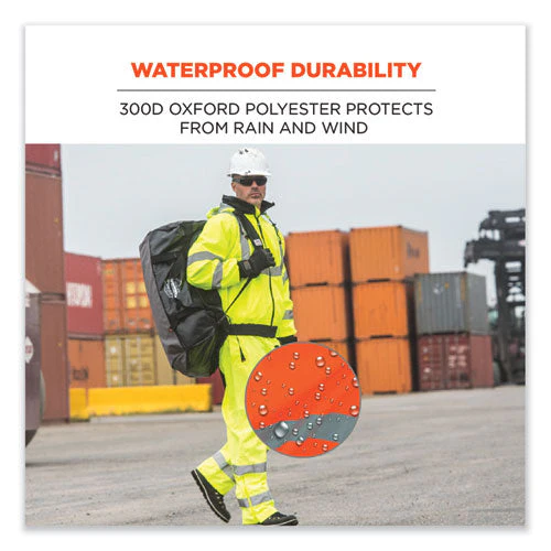 Glowear 8915 Class E Hi-vis Rain Pants, Large, Orange, Ships In 1-3 Business Days - Image 3