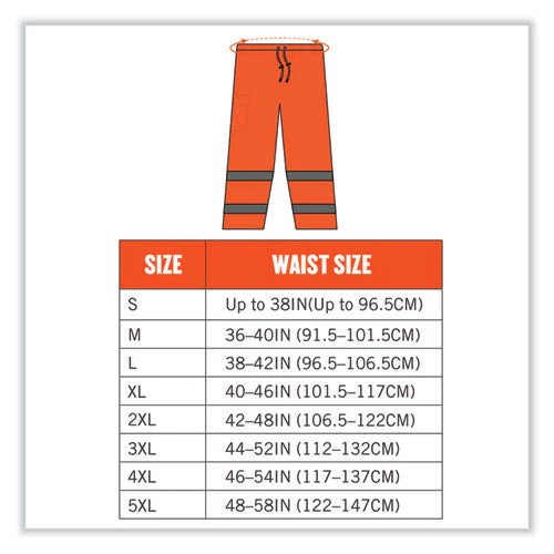 Glowear 8915 Class E Hi-vis Rain Pants, 2x-large, Orange, Ships In 1-3 Business Days - Image 2