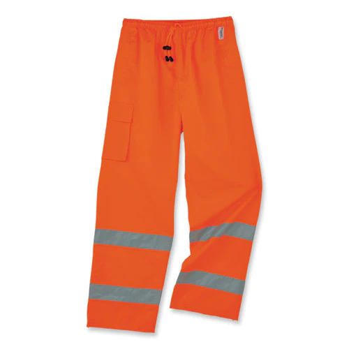 Glowear 8915 Class E Hi-vis Rain Pants, 4x-large, Orange, Ships In 1-3 Business Days - Image 1