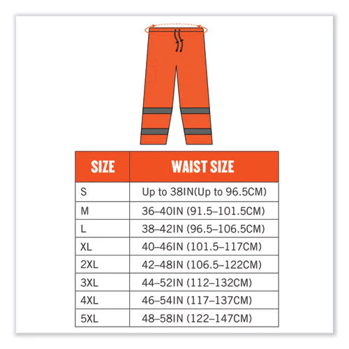 Glowear 8915 Class E Hi-vis Rain Pants, 4x-large, Orange, Ships In 1-3 Business Days - Image 2