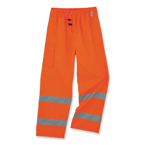 Glowear 8915 Class E Hi-vis Rain Pants, 5x-large, Orange, Ships In 1-3 Business Days - Image 1