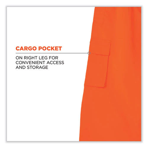 Glowear 8915 Class E Hi-vis Rain Pants, 5x-large, Orange, Ships In 1-3 Business Days - Image 3