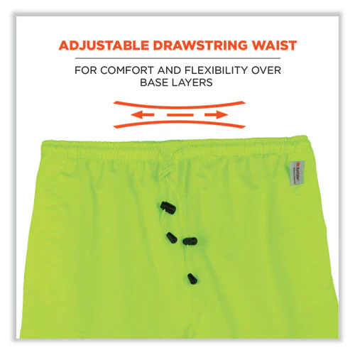 Glowear 8915 Class E Hi-vis Rain Pants, Large, Lime, Ships In 1-3 Business Days - Image 3