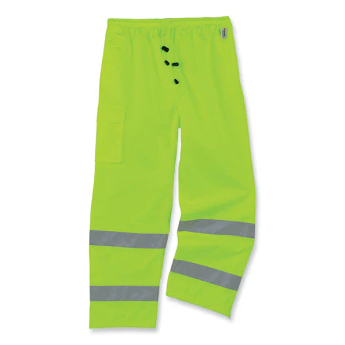 Glowear 8915 Class E Hi-vis Rain Pants, 4x-large, Lime, Ships In 1-3 Business Days - Image 1