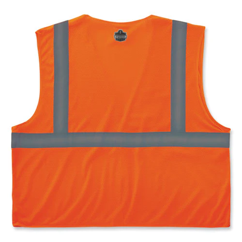 Glowear 8210hl-s Single Size Class 2 Economy Mesh Vest, Polyester, Medium, Orange, Ships In 1-3 Business Days - Image 3