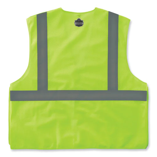 Glowear 8215ba-s Single Size Class 2 Economy Breakaway Mesh Vest, Polyester, Large, Lime, Ships In 1-3 Business Days - Image 2