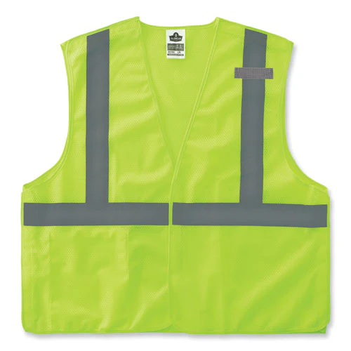 Glowear 8215ba-s Single Size Class 2 Economy Breakaway Mesh Vest, Polyester, 5x-large, Lime, Ships In 1-3 Business Days - Image 1