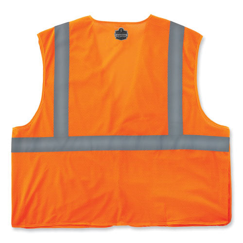 Glowear 8215ba-s Single Size Class 2 Economy Breakaway Mesh Vest, Polyester, Small, Orange, Ships In 1-3 Business Days - Image 3