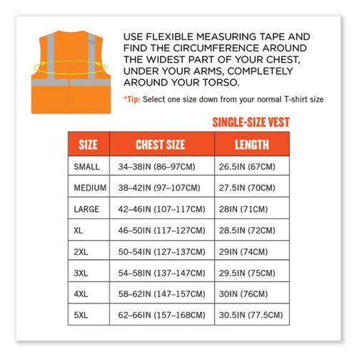 Glowear 8215ba-s Single Size Class 2 Economy Breakaway Mesh Vest, Polyester, 2x-large, Orange, Ships In 1-3 Business Days - Image 2
