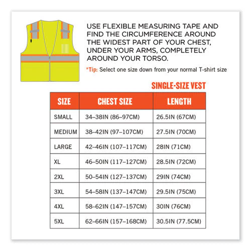 Glowear 8246z-s Single Size Class 2 Two-tone Mesh Vest, Polyester, X-large, Lime, Ships In 1-3 Business Days - Image 3
