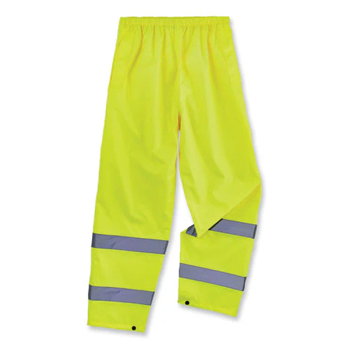 Glowear 8916 Class E Lightweight Hi-vis Rain Pants, Small, Lime, Ships In 1-3 Business Days - Image 1