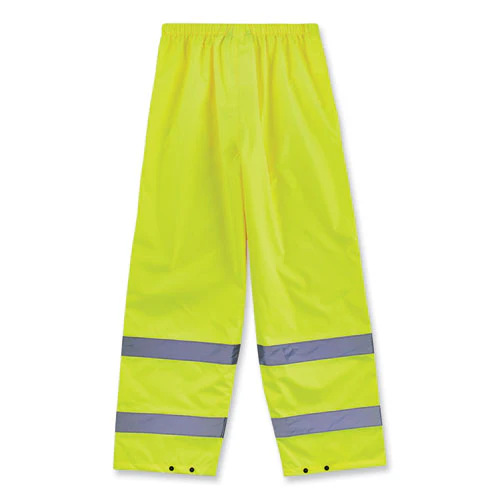 Glowear 8916 Class E Lightweight Hi-vis Rain Pants, Small, Lime, Ships In 1-3 Business Days - Image 3