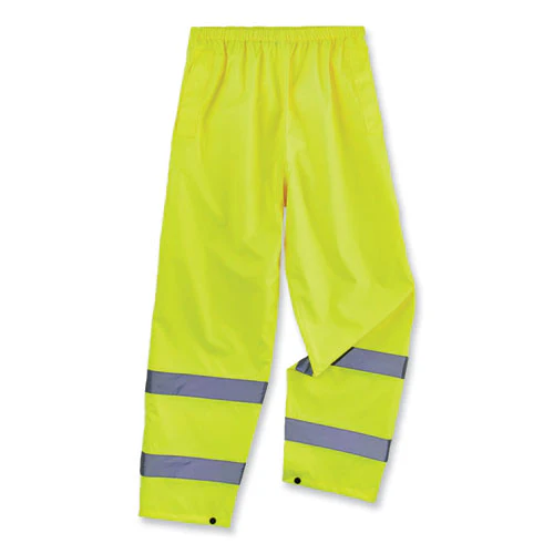 Glowear 8916 Class E Lightweight Hi-vis Rain Pants, Large, Lime, Ships In 1-3 Business Days - Image 1