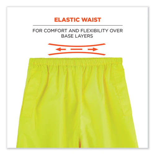 Glowear 8916 Class E Lightweight Hi-vis Rain Pants, 2x-large, Lime, Ships In 1-3 Business Days - Image 3