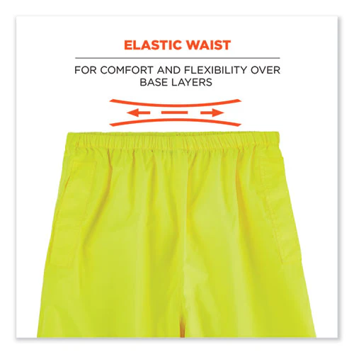 Glowear 8916 Class E Lightweight Hi-vis Rain Pants, 3x-large, Lime, Ships In 1-3 Business Days - Image 3