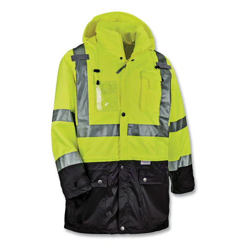 Glowear 8386 Class 3 Hi-vis Outer Shell Jacket, Polyester, X-large, Lime, Ships In 1-3 Business Days - Image 3