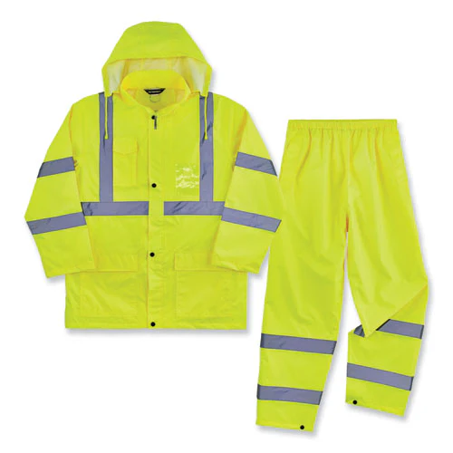 Glowear 8376k Lightweight Hv Rain Suit, X-large, Lime, Ships In 1-3 Business Days - Image 1