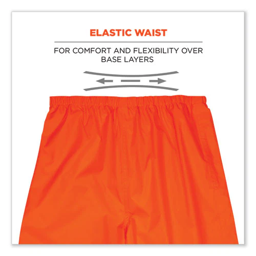 Glowear 8916 Class E Lightweight Hi-vis Rain Pants, 2x-large, Orange, Ships In 1-3 Business Days - Image 2