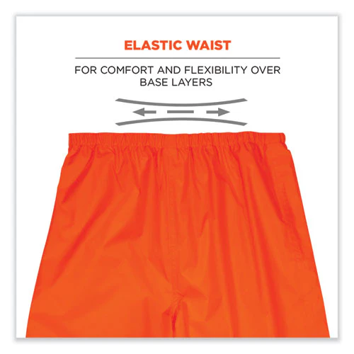 Glowear 8916 Class E Lightweight Hi-vis Rain Pants, 3x-large, Orange, Ships In 1-3 Business Days - Image 3