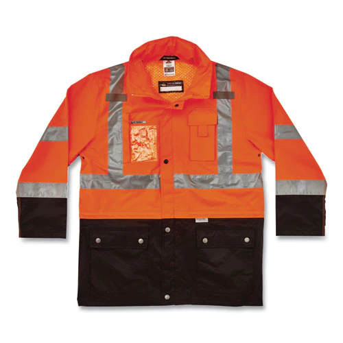 Glowear 8386 Class 3 Hi-vis Outer Shell Jacket, Polyester, Medium, Orange, Ships In 1-3 Business Days - Image 1