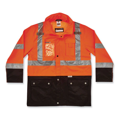 Glowear 8386 Class 3 Hi-vis Outer Shell Jacket, Polyester, X-large, Orange, Ships In 1-3 Business Days - Image 1