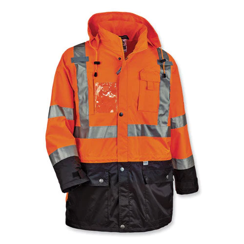 Glowear 8386 Class 3 Hi-vis Outer Shell Jacket, Polyester, X-large, Orange, Ships In 1-3 Business Days - Image 3