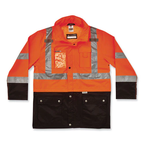 Glowear 8386 Class 3 Hi-vis Outer Shell Jacket, Polyester, 3x-large, Orange, Ships In 1-3 Business Days - Image 1