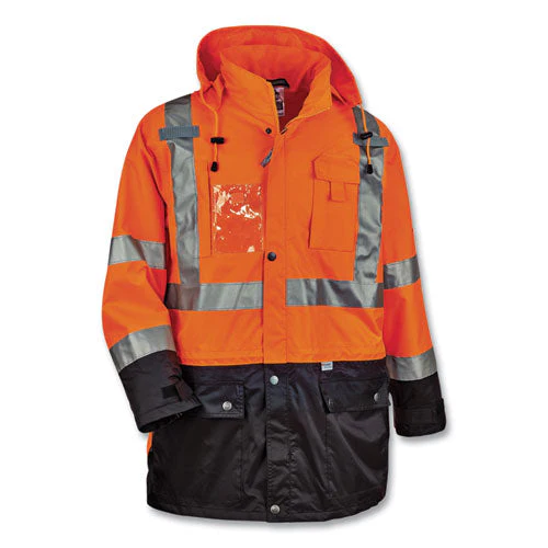 Glowear 8386 Class 3 Hi-vis Outer Shell Jacket, Polyester, 3x-large, Orange, Ships In 1-3 Business Days - Image 3