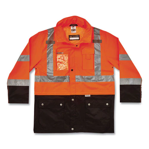 Glowear 8386 Class 3 Hi-vis Outer Shell Jacket, Polyester, 4x-large, Orange, Ships In 1-3 Business Days - Image 1