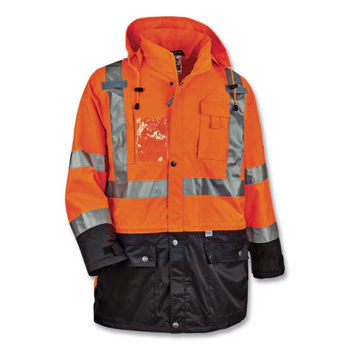 Glowear 8386 Class 3 Hi-vis Outer Shell Jacket, Polyester, 4x-large, Orange, Ships In 1-3 Business Days - Image 2