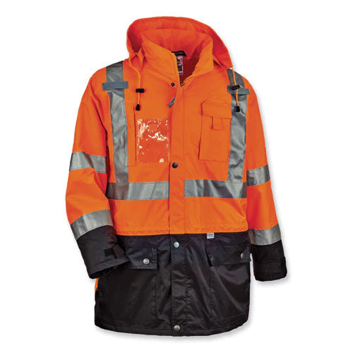 Glowear 8386 Class 3 Hi-vis Outer Shell Jacket, Polyester, 5x-large, Orange, Ships In 1-3 Business Days - Image 1