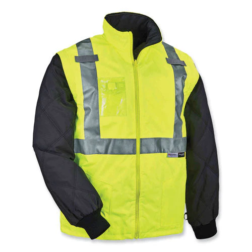 Glowear 8287 Class 2 Hi-vis Jacket With Removable Sleeves, Small, Lime, Ships In 1-3 Business Days - Image 1