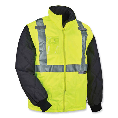 Glowear 8287 Class 2 Hi-vis Jacket With Removable Sleeves, Large, Lime, Ships In 1-3 Business Days - Image 1