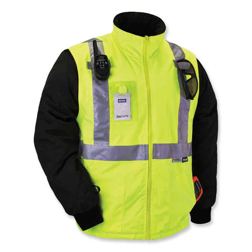Glowear 8287 Class 2 Hi-vis Jacket With Removable Sleeves, X-large, Lime, Ships In 1-3 Business Days - Image 3