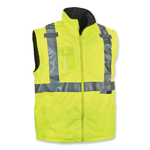 Glowear 8287 Class 2 Hi-vis Jacket With Removable Sleeves, 5x-large, Lime, Ships In 1-3 Business Days - Image 3