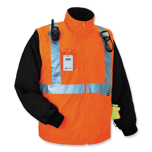 Glowear 8287 Class 2 Hi-vis Jacket With Removable Sleeves, Small, Orange, Ships In 1-3 Business Days - Image 2