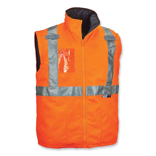 Glowear 8287 Class 2 Hi-vis Jacket With Removable Sleeves, Medium, Orange, Ships In 1-3 Business Days - Image 3