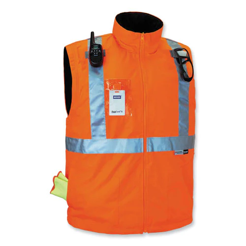 Glowear 8287 Class 2 Hi-vis Jacket With Removable Sleeves, 5x-large, Orange, Ships In 1-3 Business Days - Image 2