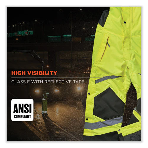 Glowear 8928 Class E Hi-vis Insulated Bibs, 3x-large, Lime, Ships In 1-3 Business Days - Image 3